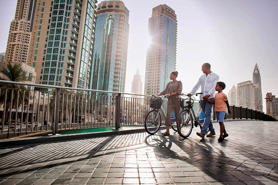 Прогулка на велосипеде Dubai Marina Walk