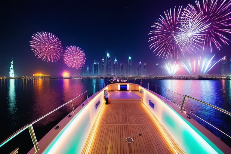 Новый год на яхте в Дубае