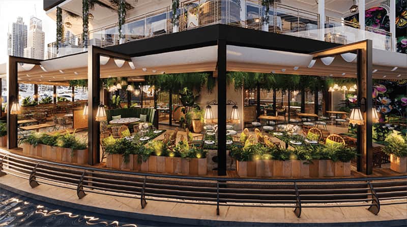 Ресторан Blume в District 8 Dubai Marina