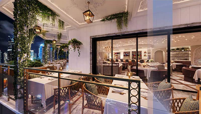 Ресторан Rodina в District 8 Dubai Marina
